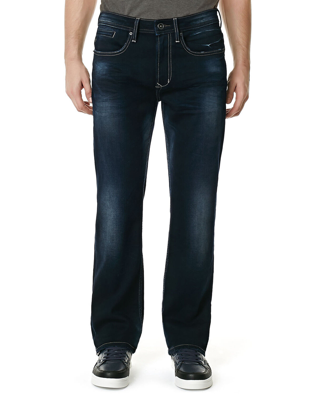 Image #3 - Buffalo Men's Game-X Slim Fit Bootcut Jeans, Denim, hi-res