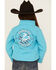 Image #4 - Cowgirl Hardware Girls' Cowgirl Nation Poly Shell Jacket , Turquoise, hi-res