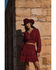 Image #1 - Shyanne Women's Embroidered Flutter Mini Skirt, Burgundy, hi-res