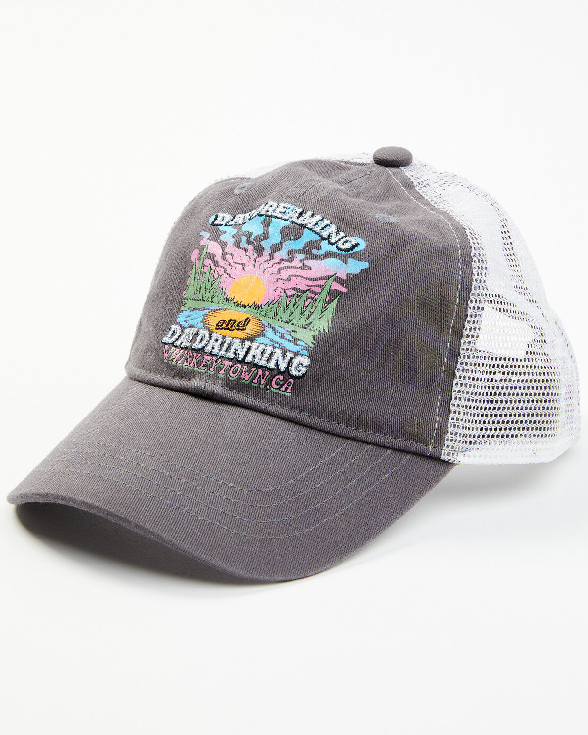 Image #1 - Cleo + Wolf Women's Day Dreaming & Day Drinking Ball Cap, Grey, hi-res