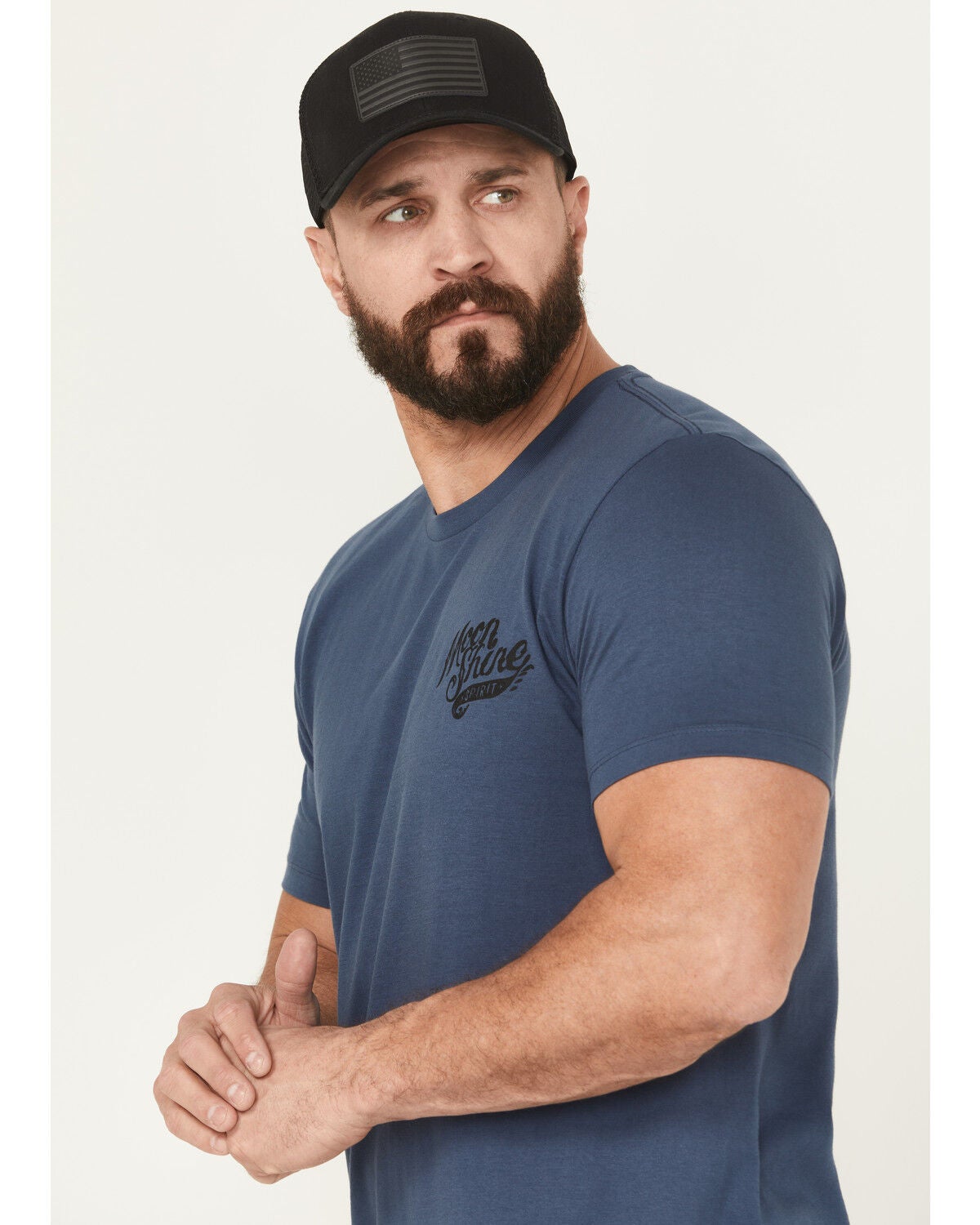 Image #3 - Moonshine Spirit&reg; Men's Heart Guitar Short Sleeve Graphic T-Shirt, Navy, hi-res
