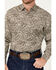 Image #3 - Rodeo Clothing Men's Paisley Print Long Sleeve Snap Western Shirt, Brown, hi-res