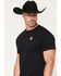 Image #3 - RANK 45&reg; Men's Badge of Honor Short Sleeve Graphic T-Shirt, Black, hi-res