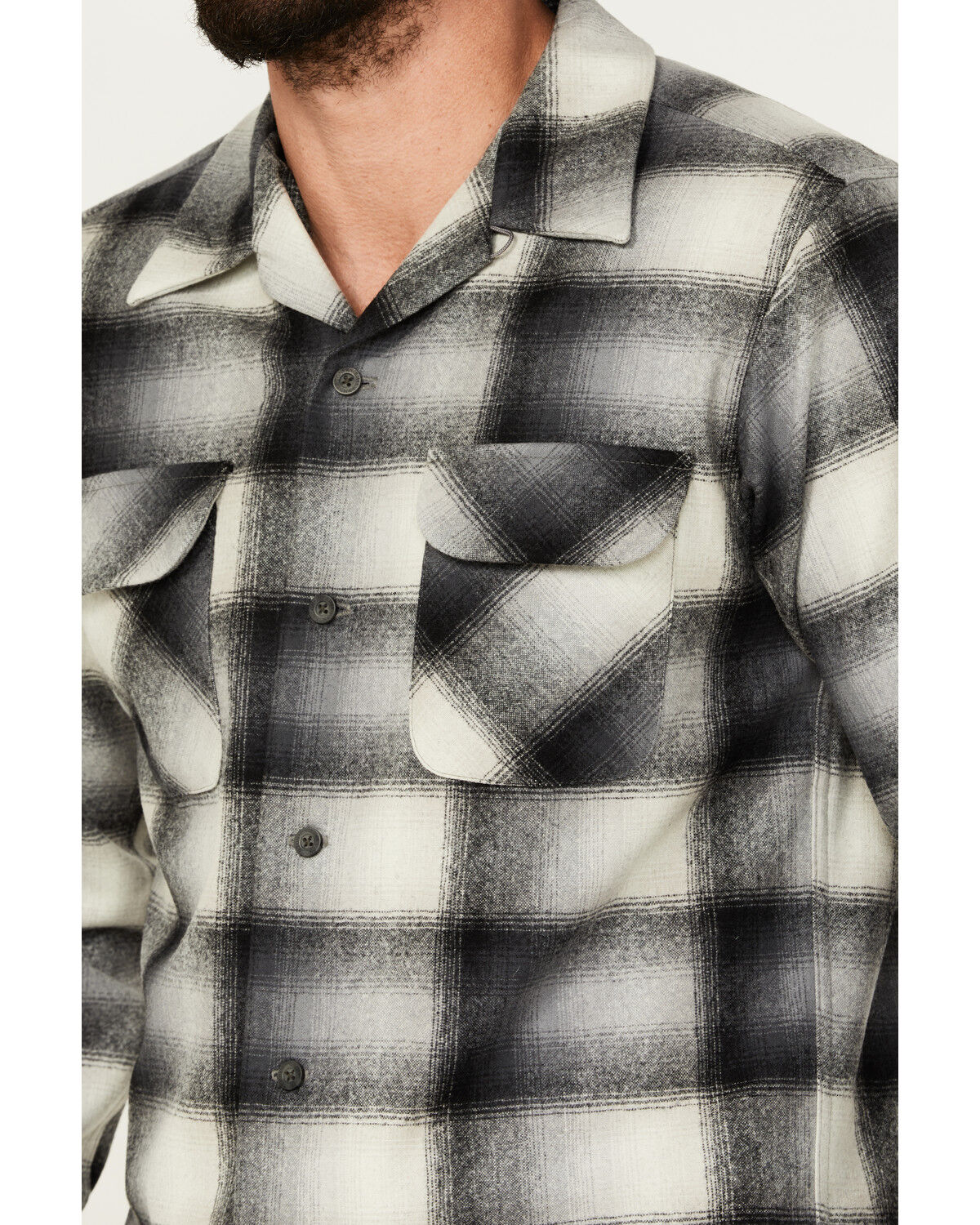 Image #3 - Pendleton Men's Plaid Print Board Shirt, Tan, hi-res