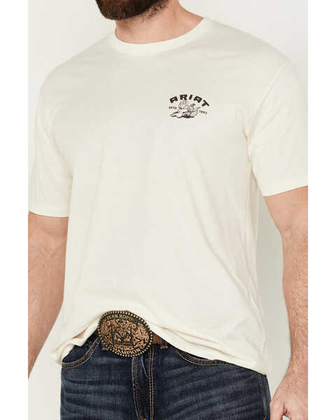 Image #3 - Ariat Men's Southwest Cactus Short Sleeve Graphic T-Shirt , Natural, hi-res