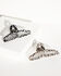 Image #3 - Shyanne Women's Animal Print Fabric Claw Clip Set - 2 Piece, Black, hi-res