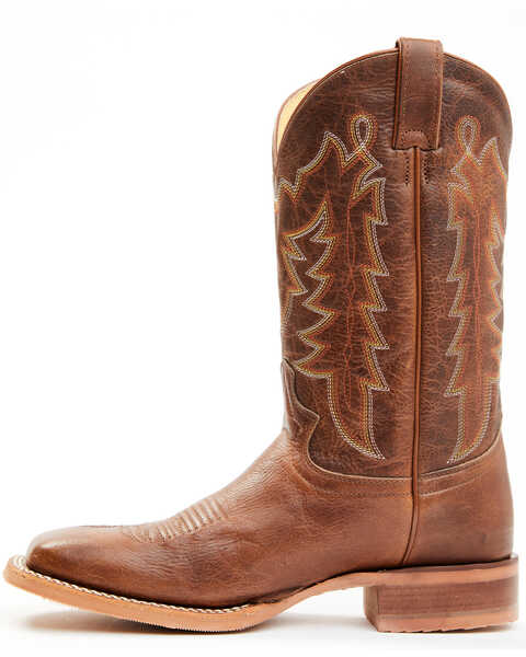 Image #3 - Justin Men's Carsen Camel Brown Cowhide Performance Leather Western Boots - Square Toe, Brown, hi-res