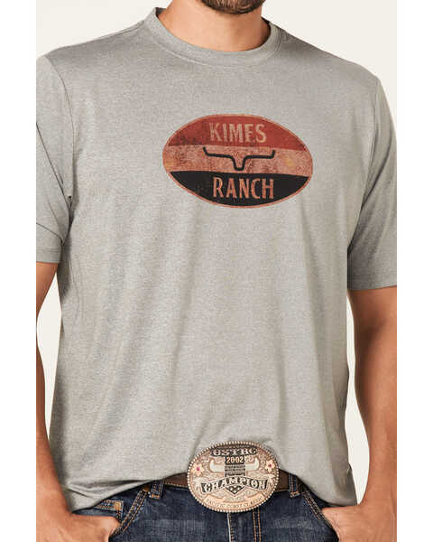 Image #3 - Kimes Ranch Men's American Standard Tech T-Shirt, Heather Grey, hi-res