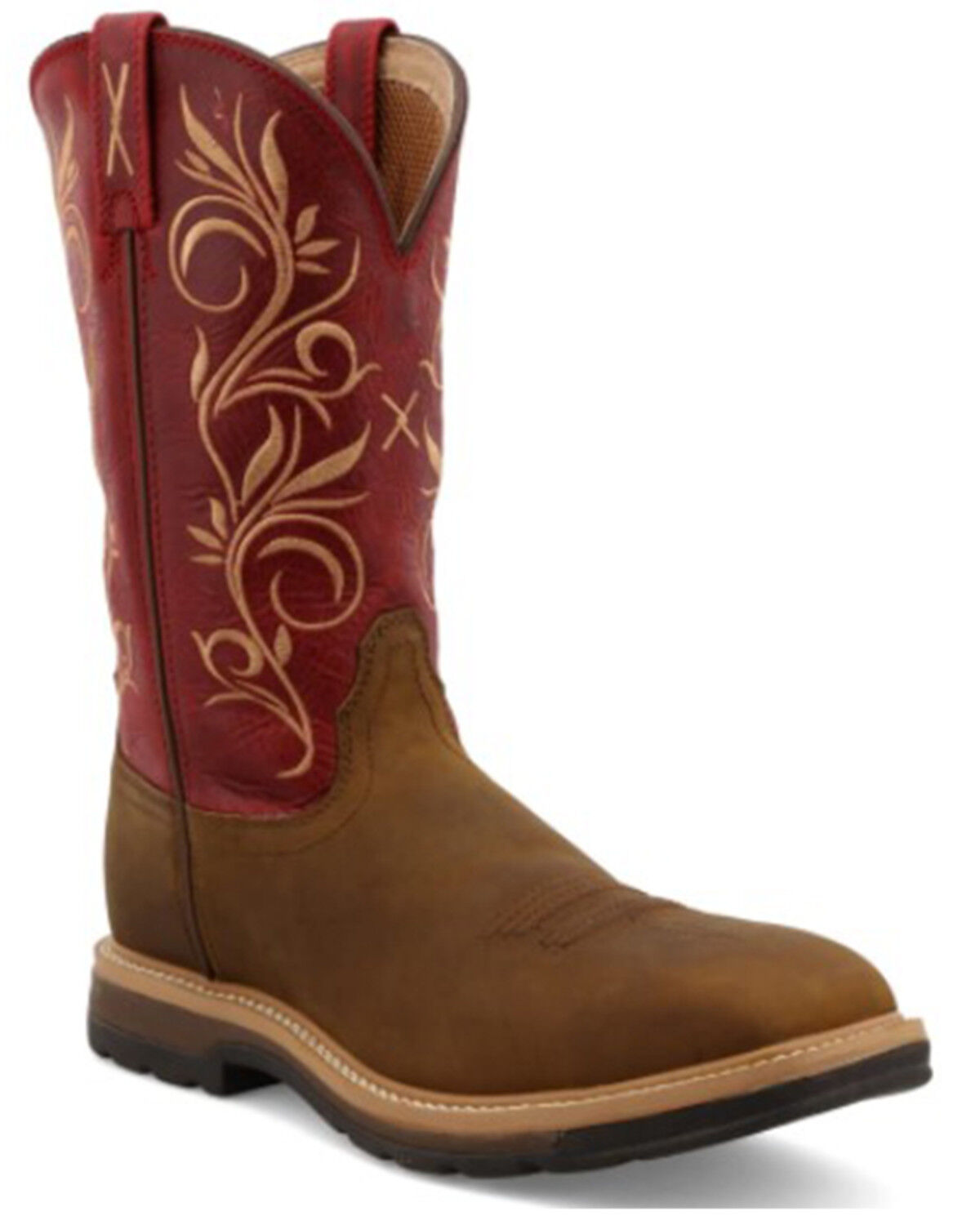 Image #2 - Twisted X Women's Western Work Boots - Steel Toe, Distressed, hi-res