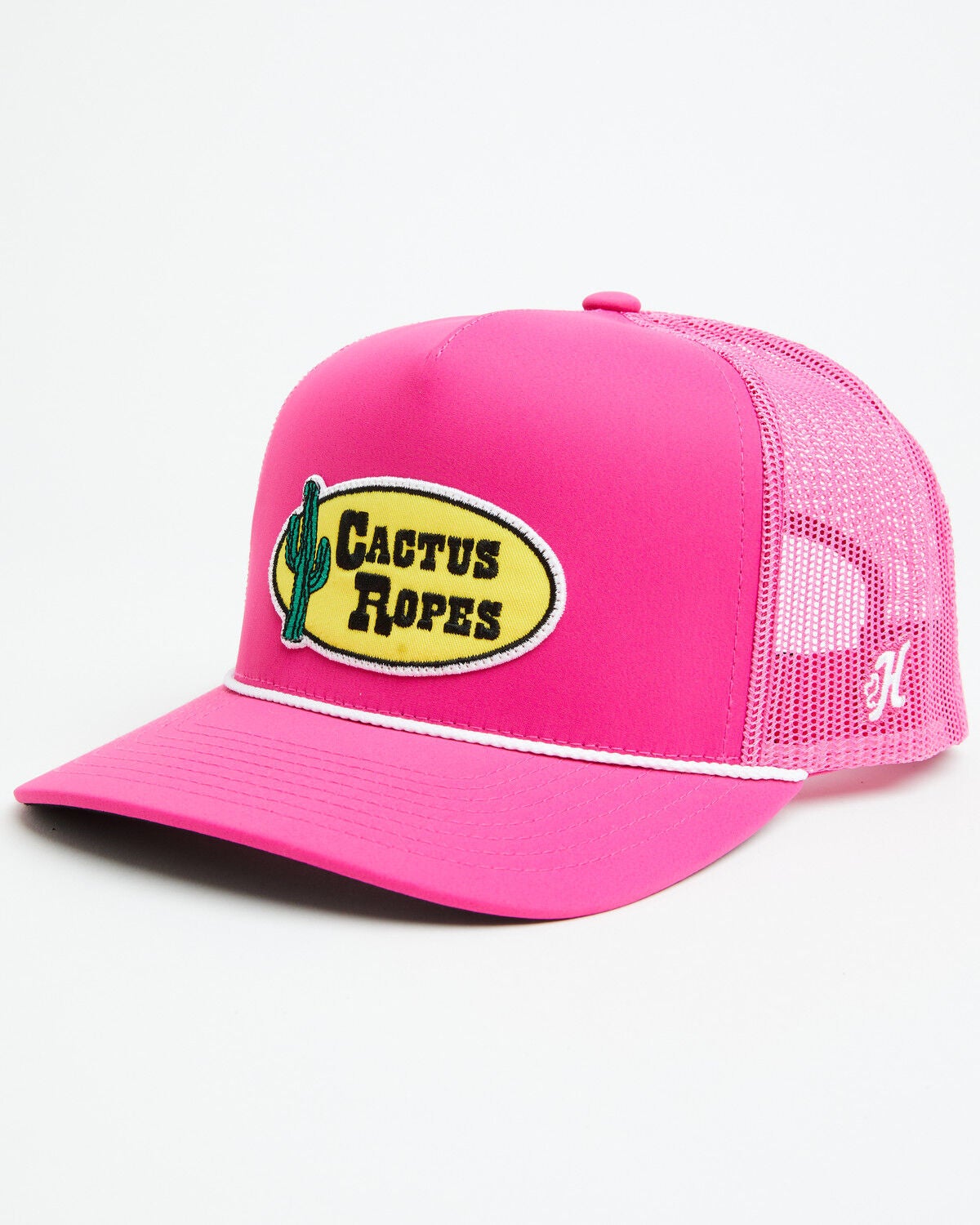 Image #1 - Hooey Men's Cactus Ropes Trucker Cap, Pink, hi-res