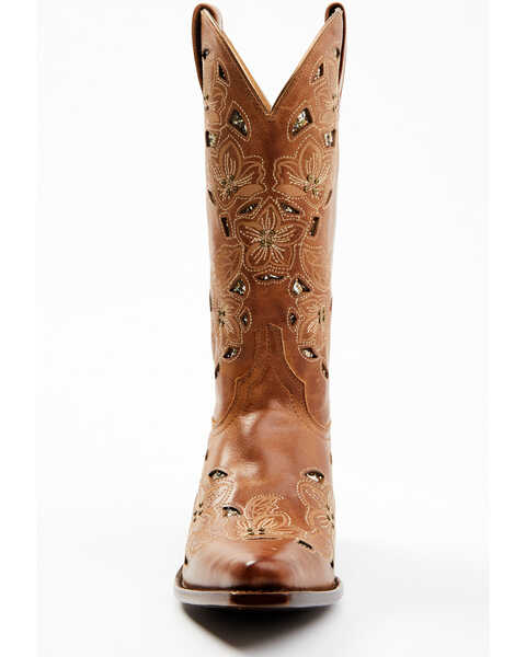 Image #4 - Shyanne Women's Cassia Sugar Mate Glitter Inlay Western Boots - Snip Toe , Brown, hi-res