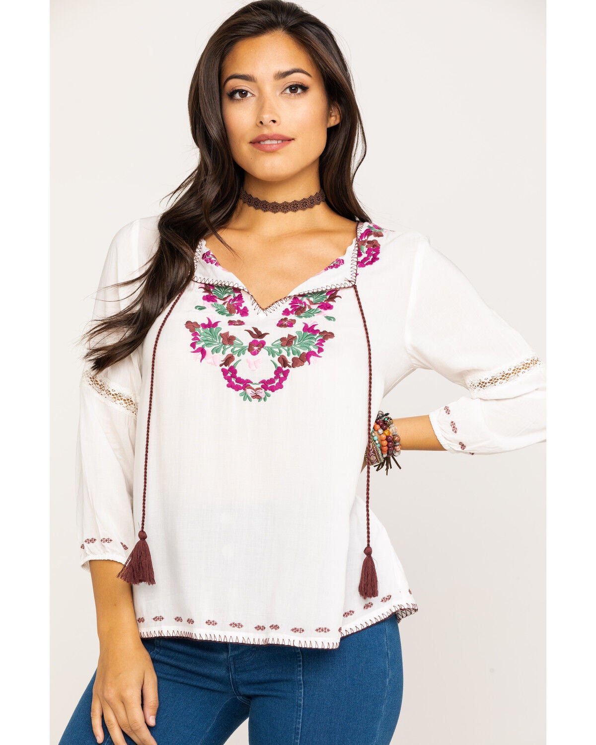 Tasha Polizzi Women's Travelers Top, Ivory, hi-res