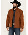 Image #2 - Ariat Men's Logo 2.0 Softshell Jacket, Chestnut, hi-res