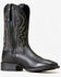 Image #1 - Ariat Men's Ultra Performance Western Boots - Broad Square Toe, Black, hi-res