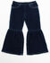 Image #1 - Wrangler Toddler Girls' Dark Wash Flare Pants, Dark Wash, hi-res