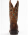Image #5 - RANK 45® Men's Suntan Zulu Western Performance Boots - Broad Square Toe, Tan, hi-res