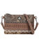 Montana West Women's Brown Trinity Ranch Hair-on Cowhide Collection Crossbody Clutch , Brown, hi-res