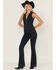 Image #1 - Show Me Your Mumu Women's Jacksonville Dark Wash Denim Jumpsuit, Dark Wash, hi-res