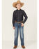 Image #1 - Ariat Boys' B5 Bennet Dark Wash Slim Straight Stretch Denim Jeans, Dark Wash, hi-res