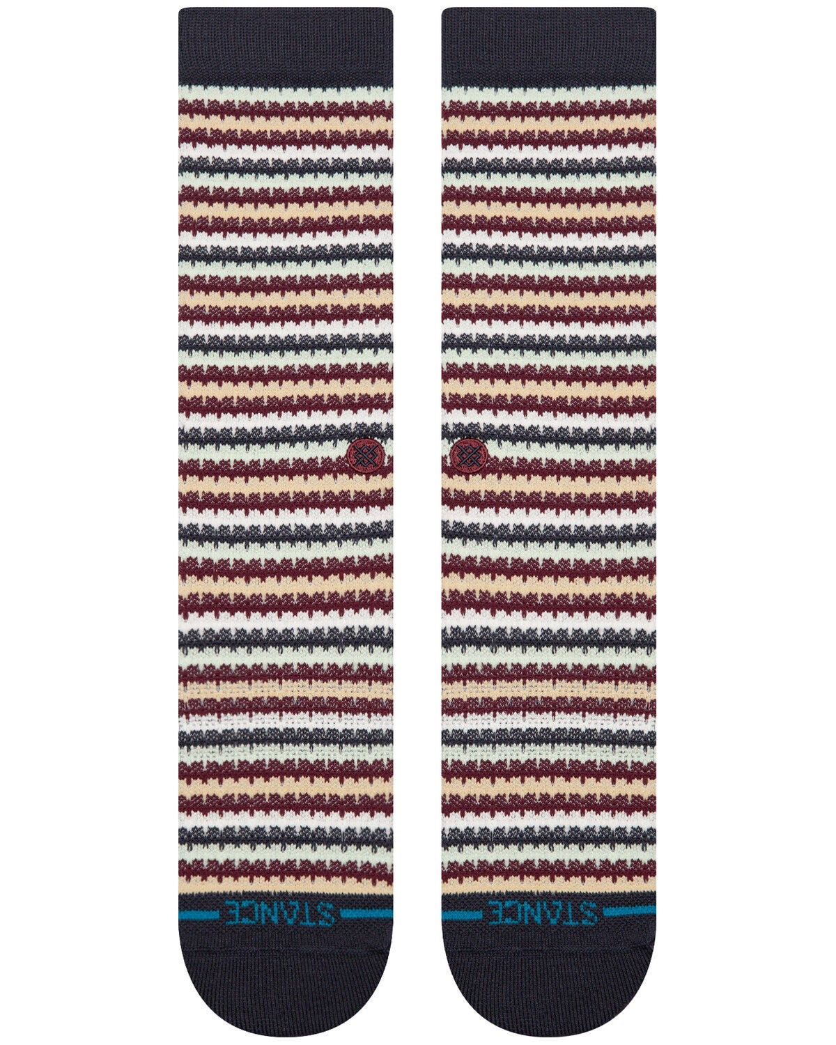 Image #2 - Stance Men's Chiclets Waffle Knit Crew Socks, Multi, hi-res