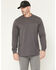 Image #2 - Hawx Men's Hawk Logo Long Sleeve Graphic Work T-Shirt, Charcoal, hi-res