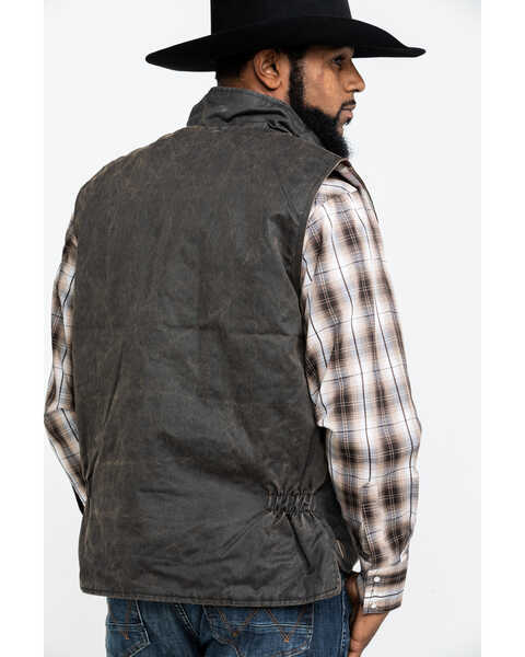 Image #3 - Cody James Men's Dusty 2.0 Oil Skin Zip-Up Vest , , hi-res