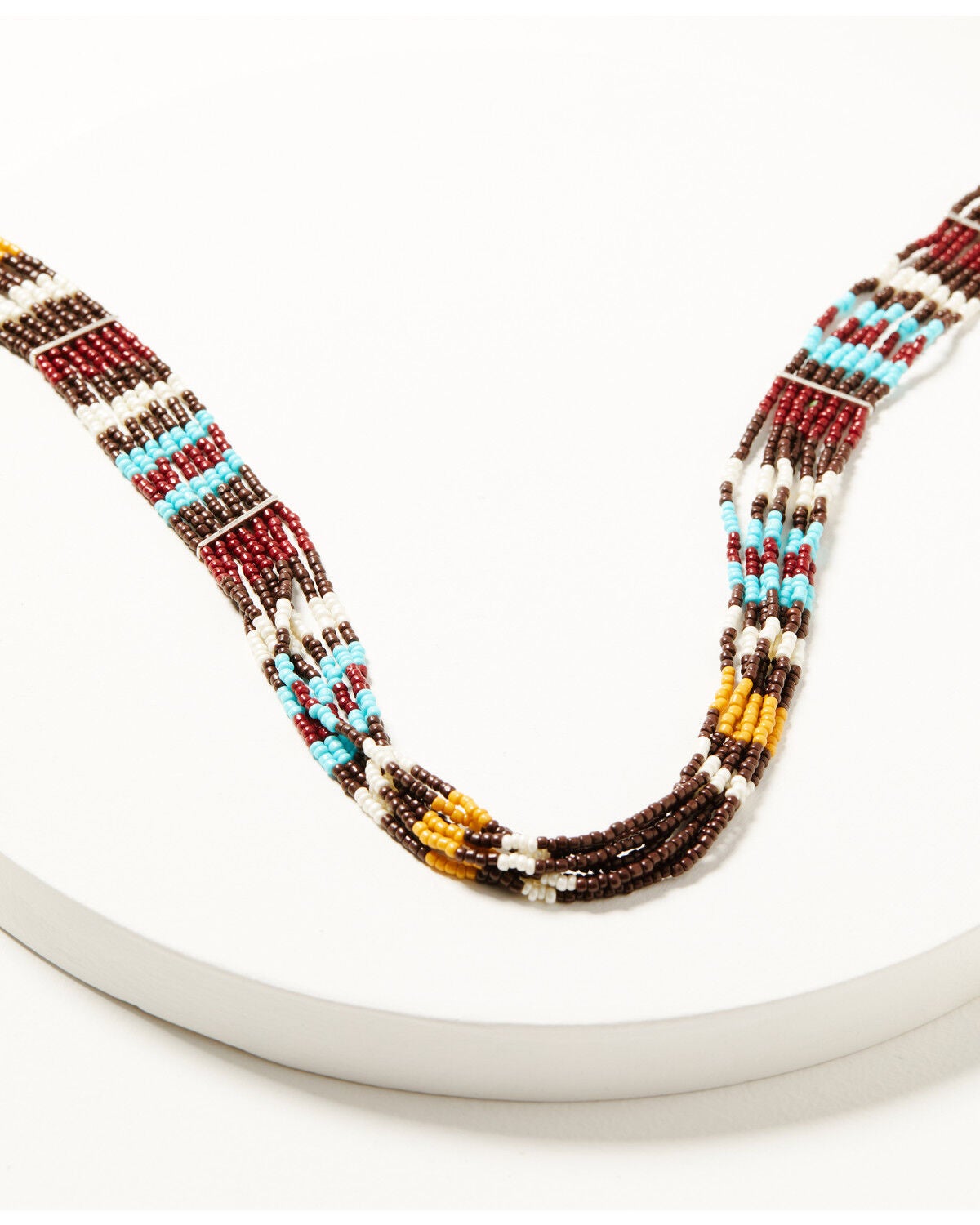 Shyanne Women's Frontier Seed Bead Layered Necklace, Turquoise, hi-res