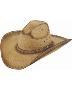 Justin Men's Toast Trail Palm Leaf Cowboy Hat , Beige/khaki, hi-res