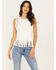 Idyllwind Women's Lillian Studded Fringe Tank Top, Ivory, hi-res