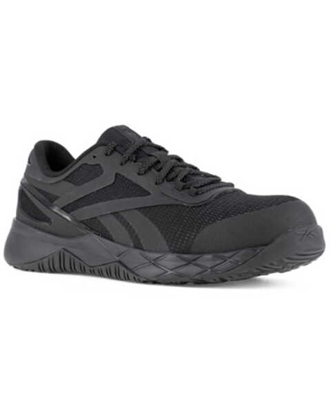 Reebok Women's Nanoflex TR Athletic Work Shoes - Composite Toe, Black, hi-res