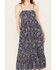 Image #3 - Yura Women's Floral Sleeveless Midi Dress, Navy, hi-res