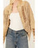 Image #3 - Scully Women's Beaded and Lace Fringe Jacket , Tan, hi-res