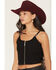 Image #2 - Wrangler Women's Sleevleless Concho Cropped Tank Top, Black, hi-res