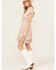 Image #2 - Angie Women's Paisley Knot Front Dress , White, hi-res