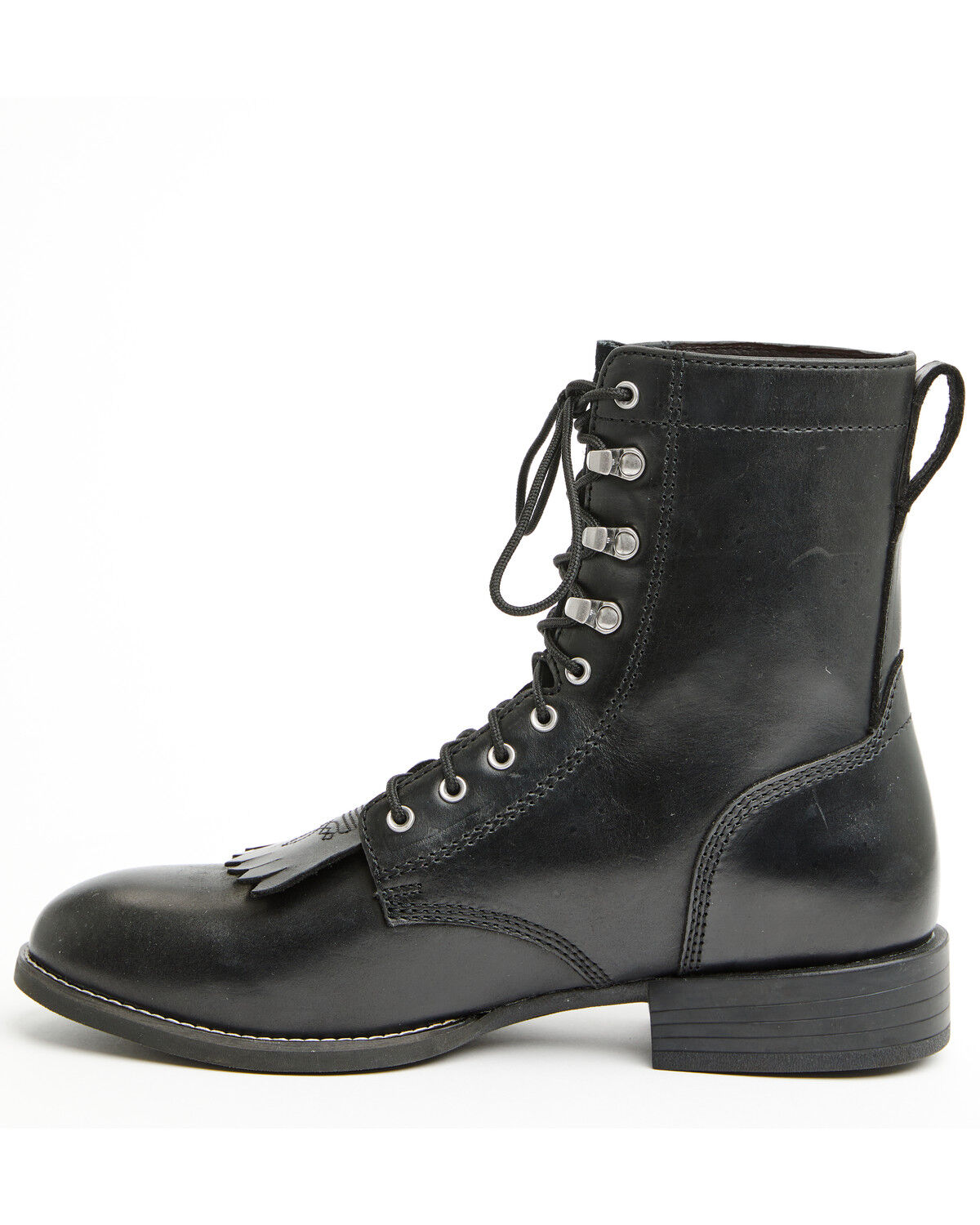Image #3 - Cody James Men's 8" Highland Lace-Up Boots - Round Toe, Black, hi-res