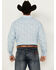 Image #4 - Panhandle Select Men's Paisley Print Long Sleeve Snap Western Shirt - Tall , Light Blue, hi-res