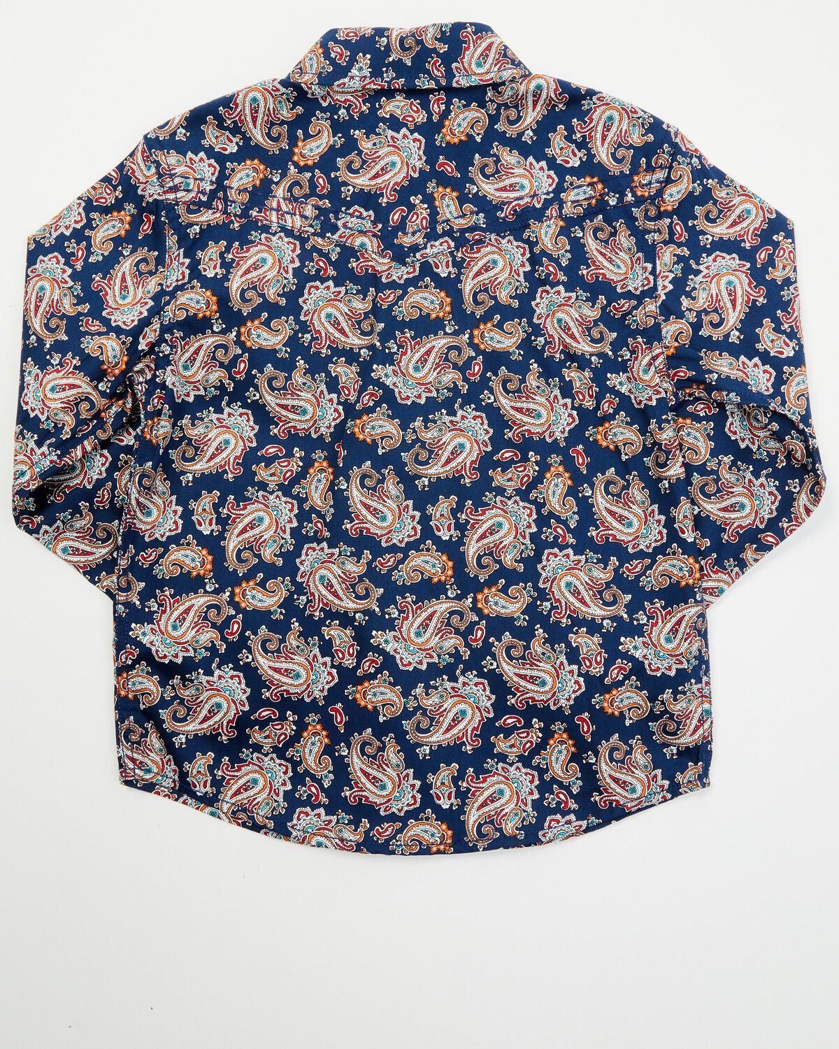 Image #3 - Cody James Toddler Boys' Grand Finale Paisley Print Long Sleeve Snap Western Shirt, Navy, hi-res