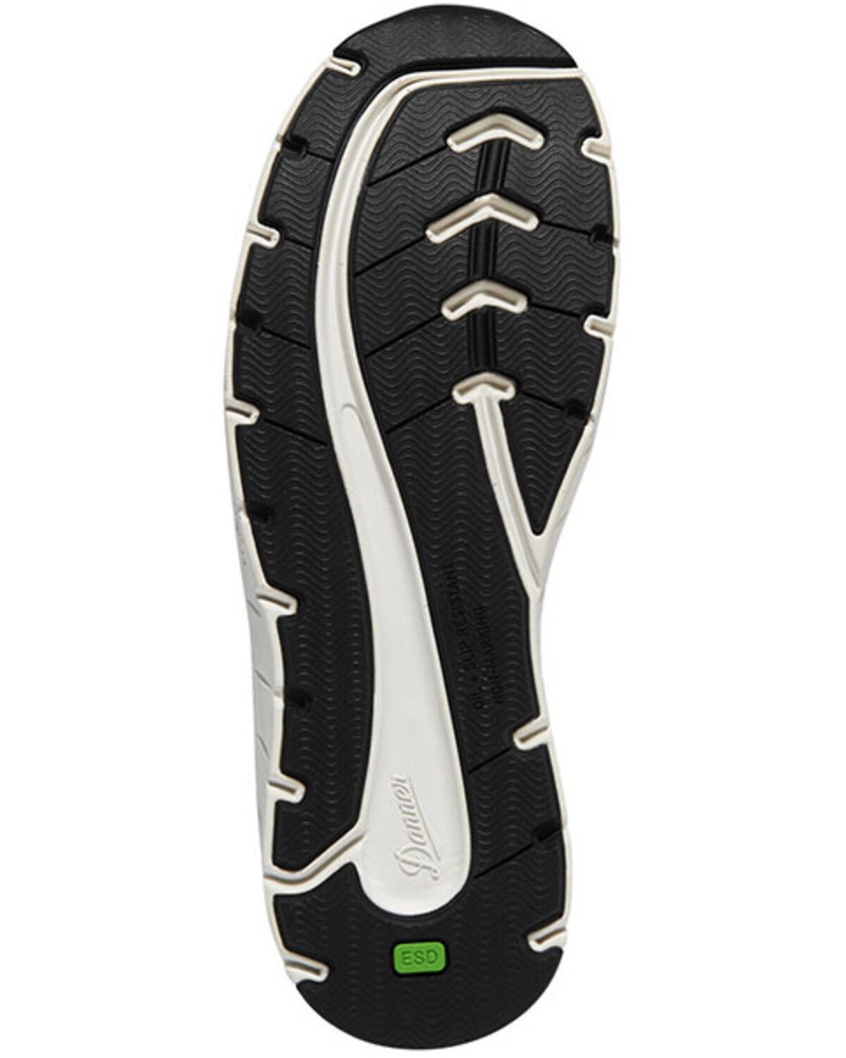 Image #5 - Danner Women's Run Time 3 ESD Work Sneakers - Soft Toe, Black/white, hi-res