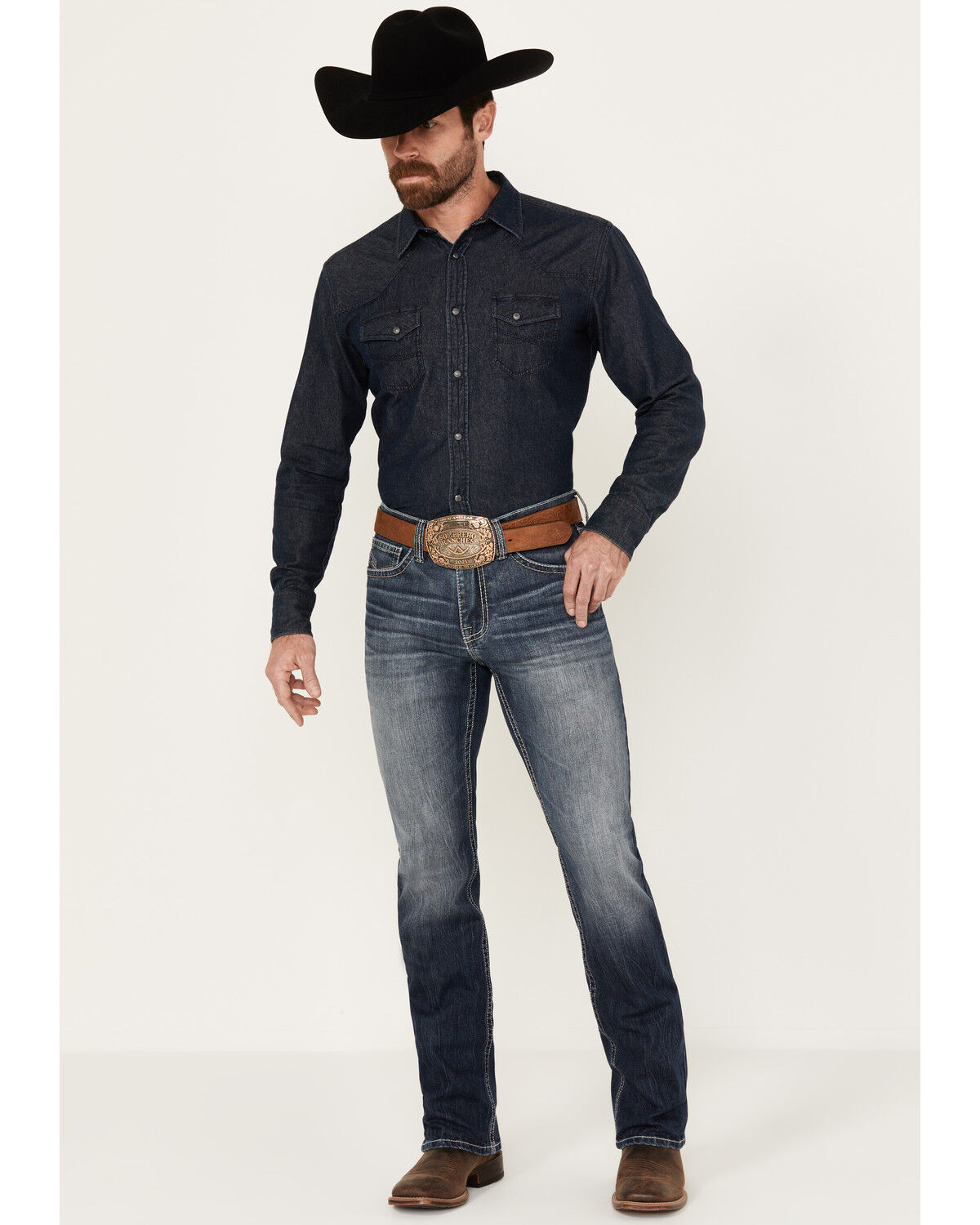 Image #1 - Cody James Men's Starlight Dark Wash Slim Straight Stretch Denim Jeans, Dark Wash, hi-res