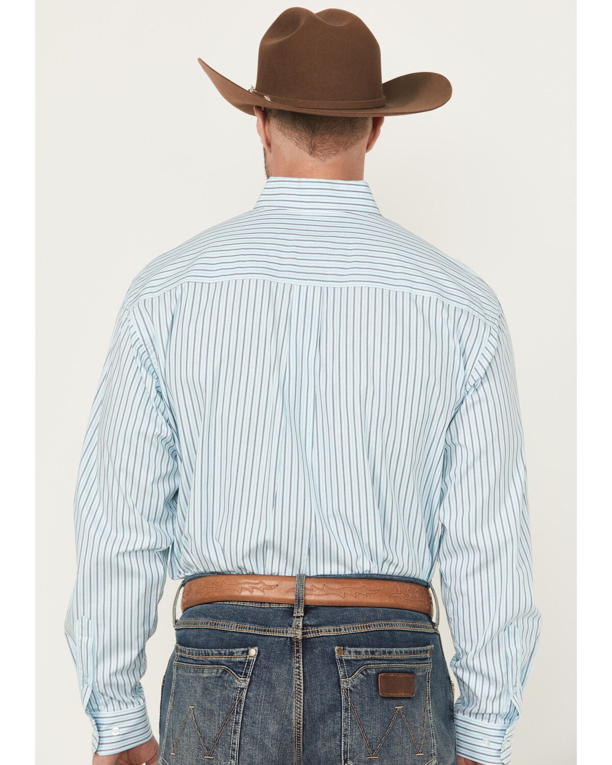Image #4 - Cinch Men's Striped Long Sleeve Button-Down Stretch Western Shirt, White, hi-res