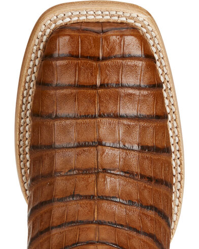 brown ariat caiman silverado toe boots square sheplers swipe