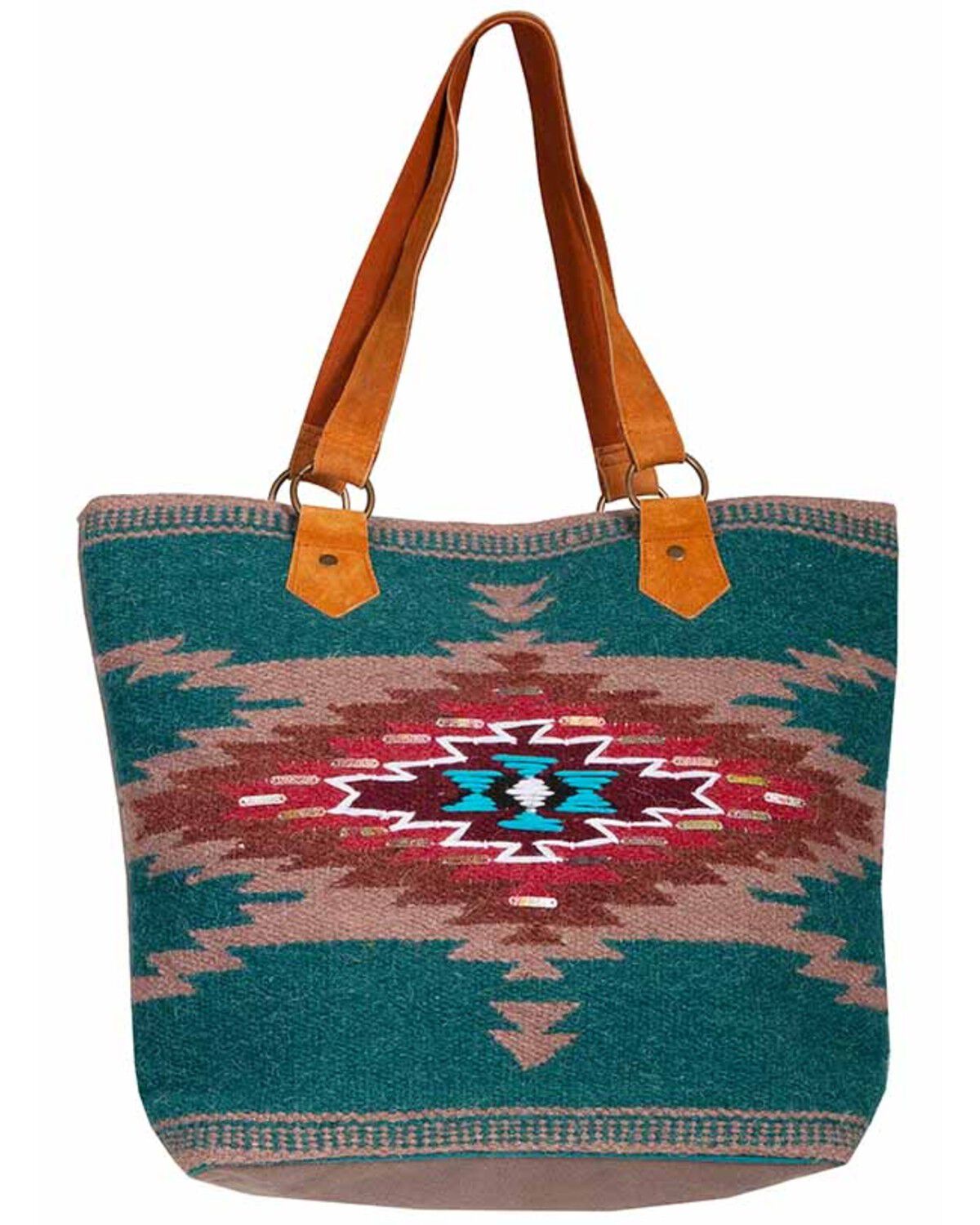 Image #1 - Scully Women's Woven Southwestern Print Tote, Multi, hi-res