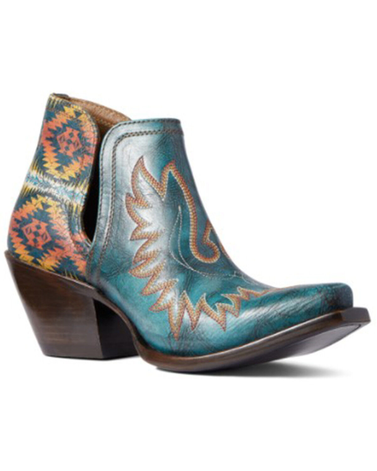 Image #1 - Ariat Women's Pendleton Dixon Western Booties - Snip Toe, , hi-res