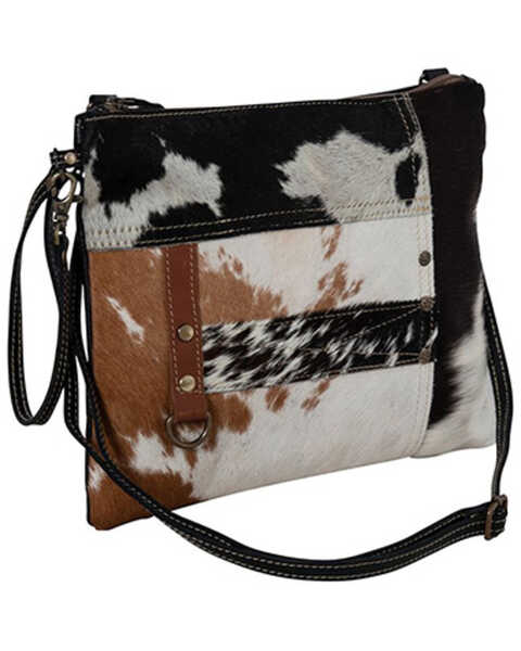 Image #2 - Myra Bag Women's Tyler Ridge Hair-On Leather Crossbody Bag , Multi, hi-res