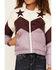 Image #3 - Shyanne Girls' Chevron Color Block Star Jacket, Lavender, hi-res