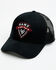 Image #1 - Hawx Men's Ribbon Logo Shield Patch Ball Cap, Black, hi-res