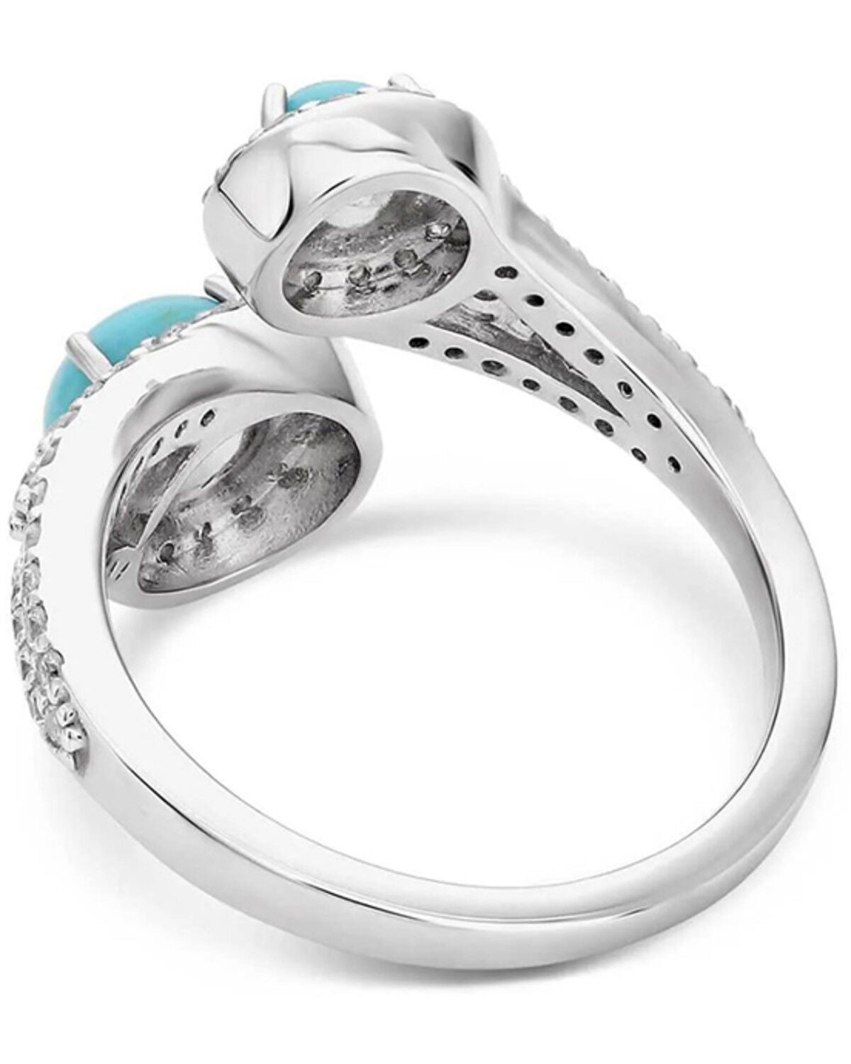 Image #2 - Montana Silversmiths Fearless Luster Turquoise Ring, Silver, hi-res