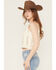 Image #2 - By Together Women's Rory Crochet Button-Down Vest, Ivory, hi-res