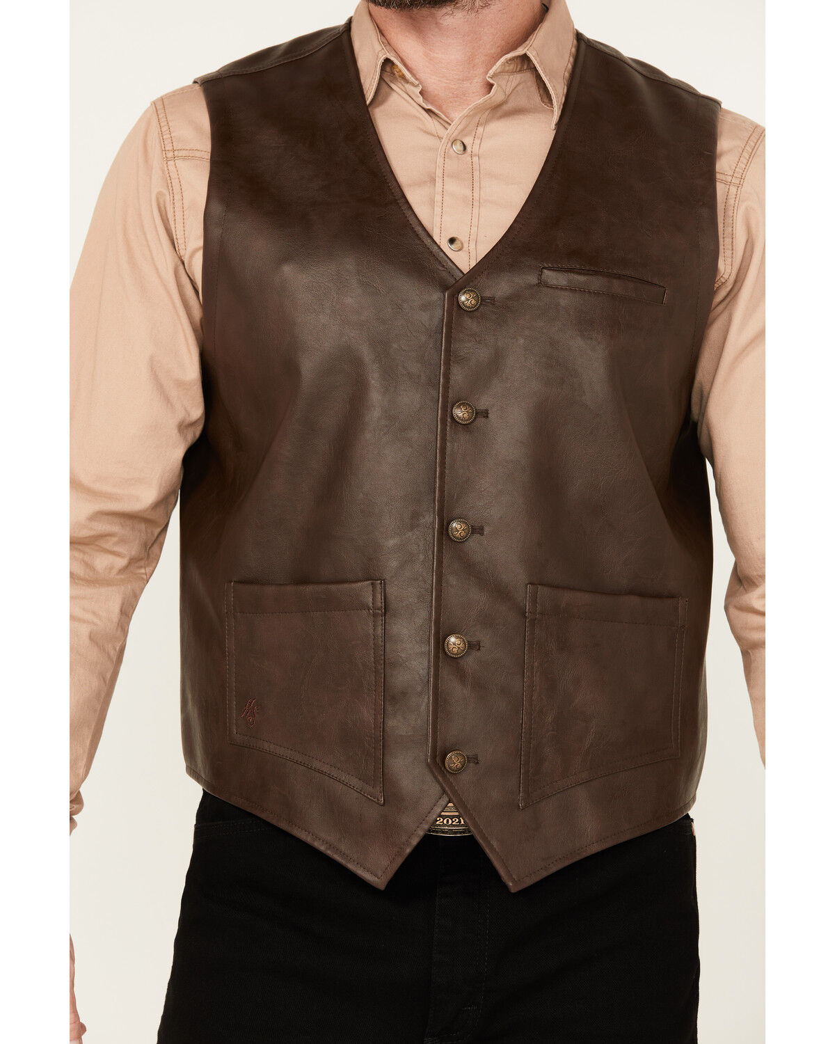 Image #3 - Moonshine Spirit Men's Redhawk 2.0 Vest, Brown, hi-res