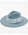 Marco Delli Women's Trompo Cloth Ribbon Wool Felt Western Hat , Light Blue, hi-res